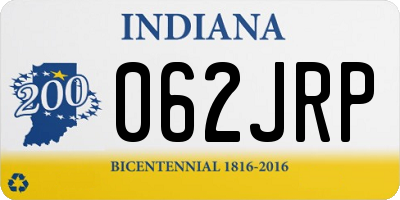IN license plate 062JRP