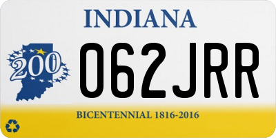 IN license plate 062JRR