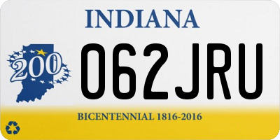 IN license plate 062JRU
