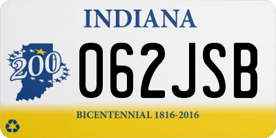 IN license plate 062JSB