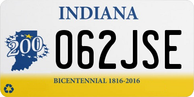 IN license plate 062JSE