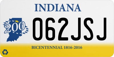 IN license plate 062JSJ