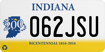 IN license plate 062JSU