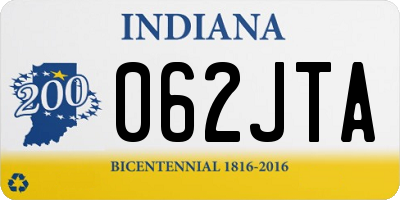 IN license plate 062JTA