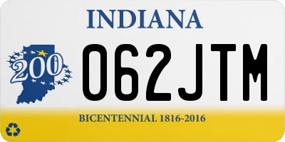 IN license plate 062JTM
