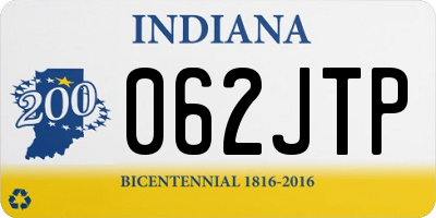 IN license plate 062JTP