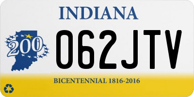IN license plate 062JTV