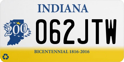 IN license plate 062JTW
