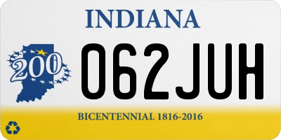 IN license plate 062JUH