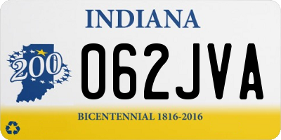 IN license plate 062JVA