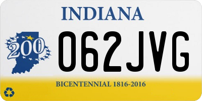IN license plate 062JVG