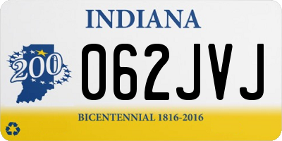 IN license plate 062JVJ