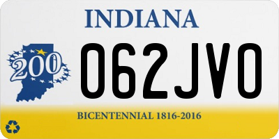 IN license plate 062JVO