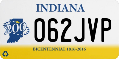 IN license plate 062JVP