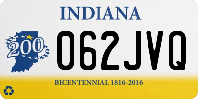 IN license plate 062JVQ