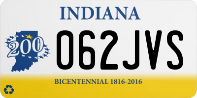 IN license plate 062JVS