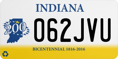 IN license plate 062JVU