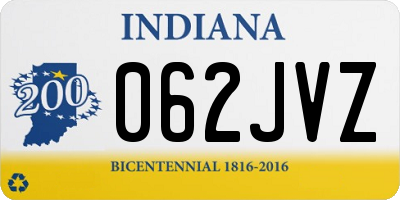 IN license plate 062JVZ