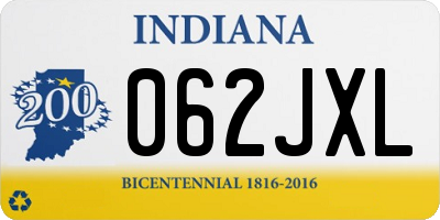 IN license plate 062JXL
