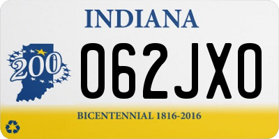 IN license plate 062JXO