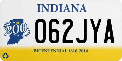 IN license plate 062JYA