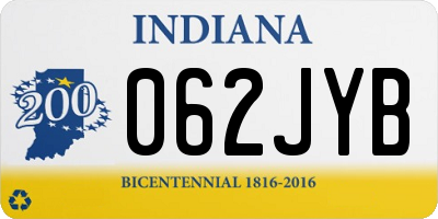 IN license plate 062JYB