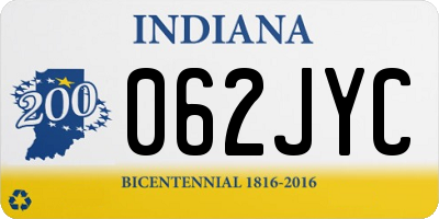 IN license plate 062JYC