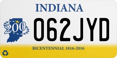 IN license plate 062JYD