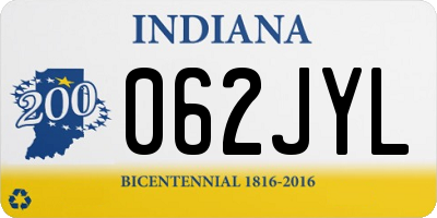 IN license plate 062JYL
