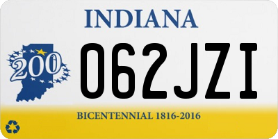 IN license plate 062JZI