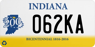 IN license plate 062KA
