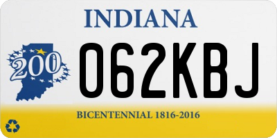IN license plate 062KBJ