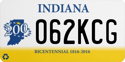 IN license plate 062KCG