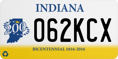 IN license plate 062KCX