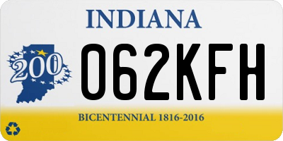 IN license plate 062KFH