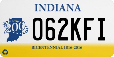 IN license plate 062KFI