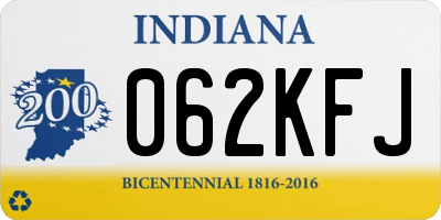 IN license plate 062KFJ