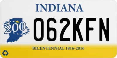IN license plate 062KFN