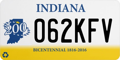 IN license plate 062KFV