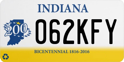 IN license plate 062KFY