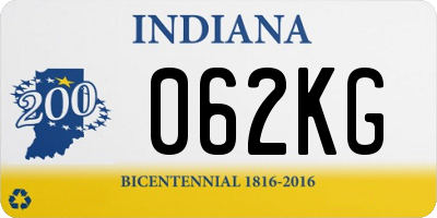 IN license plate 062KG