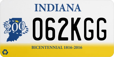 IN license plate 062KGG