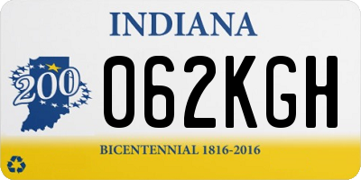 IN license plate 062KGH
