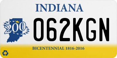 IN license plate 062KGN