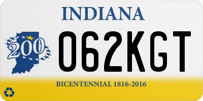 IN license plate 062KGT