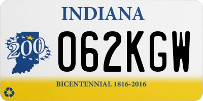 IN license plate 062KGW