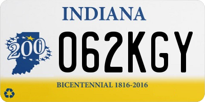 IN license plate 062KGY