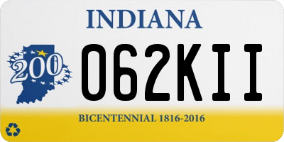 IN license plate 062KII
