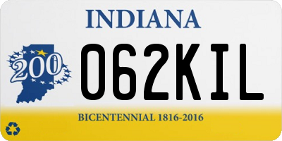 IN license plate 062KIL