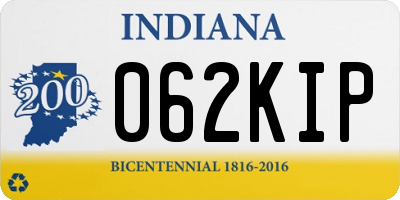 IN license plate 062KIP